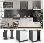 VICCO Unterschrank 80 cm Wei&szlig; Hochglanz K&uuml;chenschrank H&auml;ngeschrank K&uuml;chenzeile