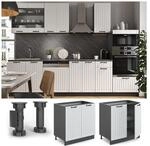 Vicco Unterschrank 80 cm FAME Line K&uuml;chenschrank K&uuml;chenzeile Landhaus Wei&szlig;