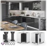VICCO Eckunterschrank 87 cm Anthrazit K&uuml;chenzeile Unterschrank Fame