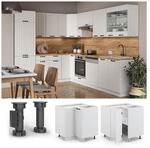 Vicco Eckunterschrank 87 cm FAME Line K&uuml;chenschrank K&uuml;chenzeile Landhaus Wei&szlig;