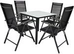 VCM 3 tlg. Gartenm&ouml;bel Set Sitzgruppe Essgruppe 1x Tisch, 2x St&uuml;hle Tisch
