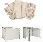 4er-Set Seitenwand f&uuml;r Pergola MCW-A22, Ersatzseitenwand Pavillon, 3x3m...