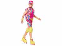 Mattel HRF28 - Barbie - The Movie - Ken im Retro Inlineskating-Outfit inkl.