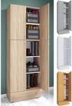 VCM Holz-Schuhschrank Ma&szlig;e: H. 200 x B. 70 x T. 39 cm Allzweckschrank 5 F&auml;cher
