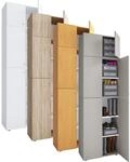 VCM Holz-Schuhschrank Ma&szlig;e: H. 223 x B. 70 x T. 39 cm Allzweckschrank 5 F&auml;cher