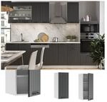 Vicco H&auml;ngeschrank 30 cm FAME Line K&uuml;chenschrank K&uuml;chenzeile Landhaus Anthrazit