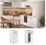 Vicco Schubunterschrank 40 cm Wei&szlig; K&uuml;chenschrank Unterschrank K&uuml;chenzeile R-Line