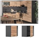 VICCO K&uuml;chenschrank H&auml;ngeschrank Eckh&auml;ngeschrank 57 cm R-Line Anthrazit
