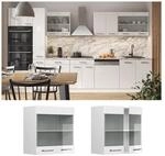 Vicco H&auml;ngeglasschrank K&uuml;chenschrank K&uuml;chenzeile R-Line 60 cm Wei&szlig; T&uuml;r F&auml;cher