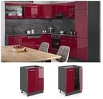 VICCO K&uuml;chenschrank Unterschrank 60 cm R-Line Anthrazit