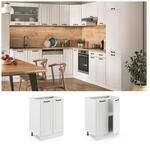 Vicco Unterschrank 60 cm Wei&szlig; K&uuml;chenschrank Unterschrank K&uuml;chenzeile R-Line