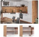 Vicco H&auml;ngeglasschrank K&uuml;chenschrank K&uuml;chenzeile R-Line 80 cm Goldkraft Wei&szlig;