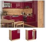 Vicco Sp&uuml;lenunterschrank K&uuml;chenschrank K&uuml;chenzeile R-Line 80 cm Goldkraft Bordeaux