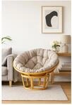 m&ouml;bel direkt online Papasansessel Sessel mit Kissen beige