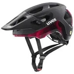 UVEX Radhelm REACT MIPS - Uni., black-ruby red matt (52-56 cm)