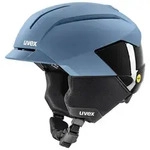 UVEX Ski-/Snowboardhelm LEVITATE MIPS - Uni., stone blue/black matt (54-58 cm)