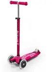 Scooter MAXI MICRO DELUXE LED pink - MMD077
