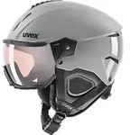 UVEX Ski-/Snowboardhelm INSTINCT VISOR PRO V - Uni., rhino (53-55 cm)