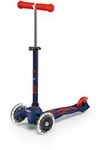 Scooter Mini MICRO DELUXE mit LED R&auml;dern navy blue - MMD118