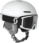 SCOTT Combo Helmet Track+Goggle Factor Pro - Uni., white 0002 (L (59-61cm))