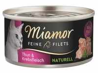 MIAMOR Feine Filets Naturell Tuna&Crab 80g