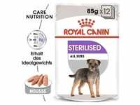 ROYAL CANIN STERILISED Nassfutter für kastrierte Hunde Mousse 12 x 85 g