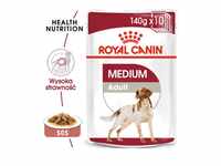 ROYAL CANIN MEDIUM ADULT Nassfutter für mittelgroße Hunde 10 x 140 g