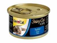 GIMCAT Shiny Cat Tuna in Jelly 70 g Lebensmittel mit Thunfisch in Gelee