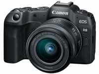 Canon 5803C013, Canon EOS R8 Kit - (EU) (24 - 50 mm, 25.50 Mpx, Vollformat) Schwarz