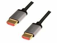 LogiLink Ultra High Speed HDMI mit Ethernetkabel (2 m, HDMI), Video Kabel
