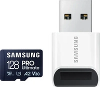 Samsung MB-MY128SB/WW, Samsung PRO Ultimate mit Cardreader (128 GB, microSDXC, U3,