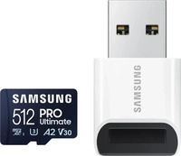 Samsung MB-MY512SB/WW, Samsung PRO Ultimate mit Cardreader (512 GB, microSDXC,...