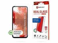 Displex Real Glass, 2D Panzerglas + Handyhülle (1 Stück, Galaxy A54), Smartphone