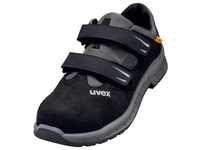 Uvex Safety, Sicherheitsschuhe, 2 trend Sandalen S1P 69461 schwarz, grau Weite 10