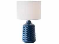 Brilliant, Tischlampe, Ilysa Tischleuchte 42cm blau/weiß (E14)