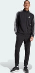 Adidas IJ6067, Adidas M 3 Stripes Fleece TT Tracksuit (S) (IJ6067) Schwarz