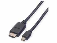 Value Mini DisplayPort — HDMI (Typ A) (3 m, DisplayPort), Video Kabel