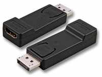 EFB Elektronik DisplayPort zu (HDMI), Data + Video Adapter, Schwarz