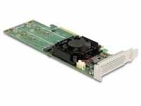 Delock Host Bus Adapter PCI Express x16 - 4x NVMe M.2 Key M, Storage Controller