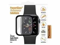 PanzerGlass Displayschutz Apple Watch 40 mm, Smartwatch Schutzfolie, Schwarz,