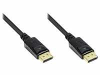 Good Connections Anschlusskabel DisplayPort 1.1, vergoldet, schwarz, 7,5m (7.50 m,