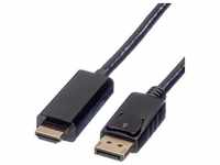 Roline DisplayPort — HDMI (Typ A) (1 m, DisplayPort, HDMI), Video Kabel