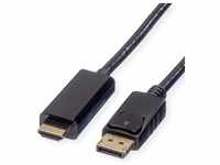 Roline DisplayPort — HDMI (Typ A) (3 m, DisplayPort, HDMI), Video Kabel