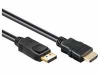 Gembird DisplayPort — HDMI (Typ A) (1.80 m, HDMI, DisplayPort), Video Kabel