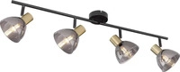 Globo 54305-4, Globo Strahler Jay schwarz 4xE14 (E14) (54305-4)