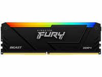 Kingston FURY Beast (1 x 8GB, 3600 MHz, DDR4-RAM, DIMM), RAM, Schwarz