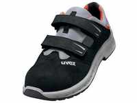 Uvex Safety, Sicherheitsschuhe, 2 trend Sandalen S1P 69061 schwarz, grau, rot Weite