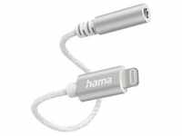 Hama Lightning-Adapter auf 3,5-mm-Audiobuchse, Weiß, Audio Adapter, Weiss