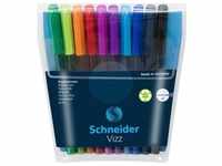 Schneider, Schreibstifte, 10 Schneider Kugelschreiber Vizz M farbsortiert