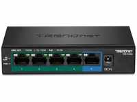 Trendnet TPE-TG52, Trendnet 5-Port Gigabit PoE+ Switch (5 Ports) Schwarz